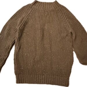Fin & Vince Brown Cotton Sweater nwt